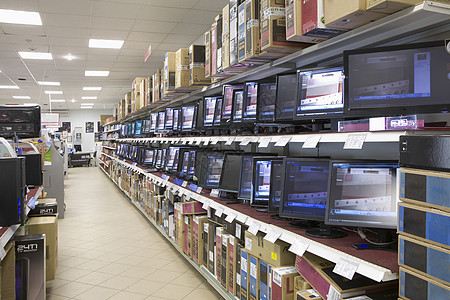 电器门面店背景