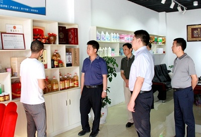 纪道清调研房县电子商务平台建设工作