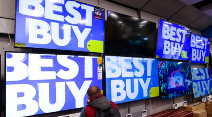 百思买的季度销售额下降